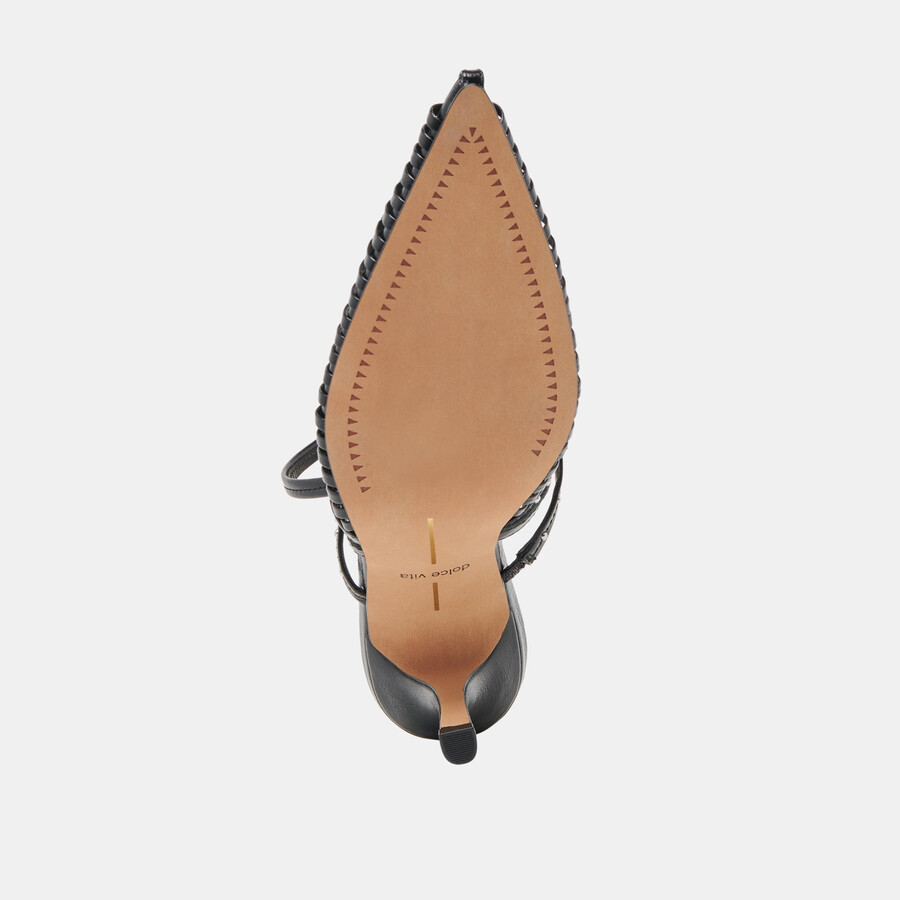 hensal heels midnight crinkle lackleder