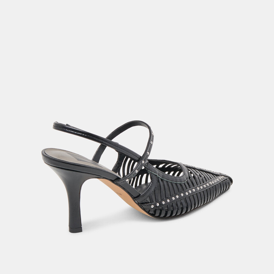 hensal heels midnight crinkle lackleder
