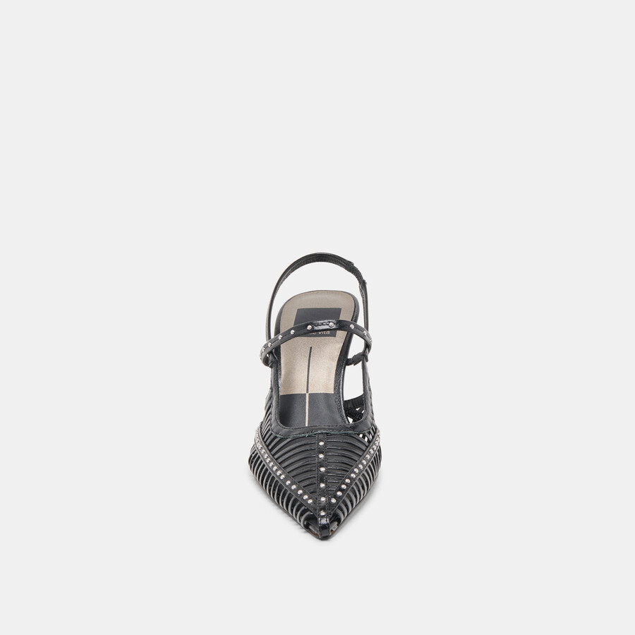 hensal heels midnight crinkle lackleder