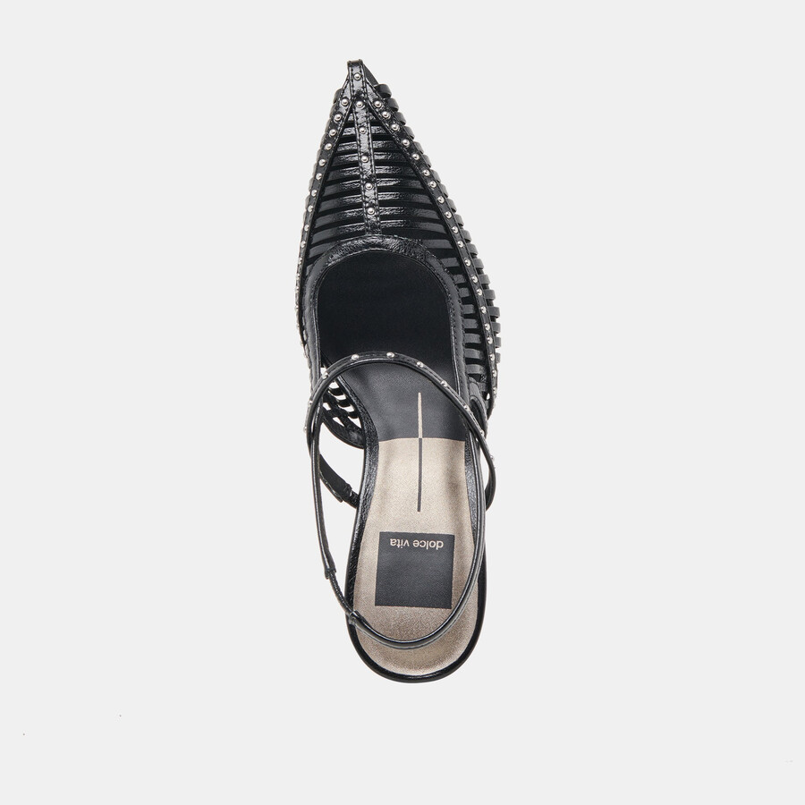 hensal heels midnight crinkle lackleder