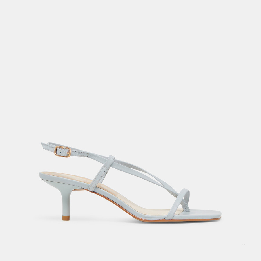 laury heels aus eisblauem leder