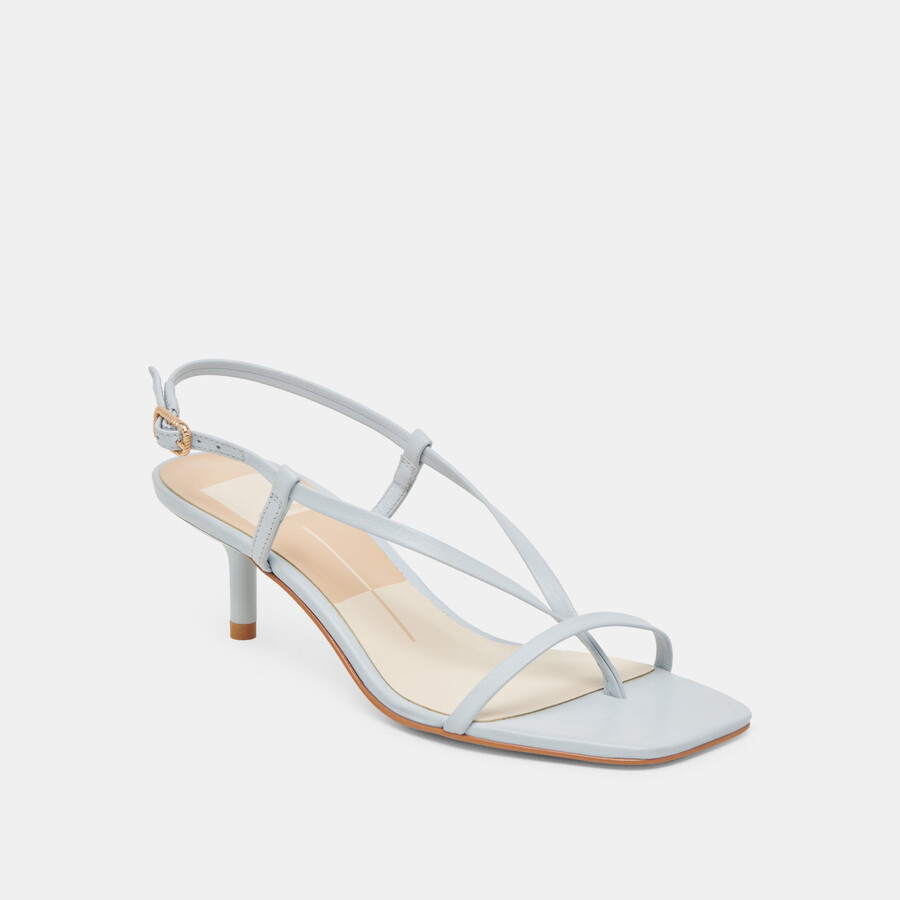 laury heels aus eisblauem leder