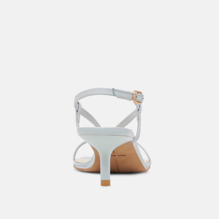 laury heels aus eisblauem leder