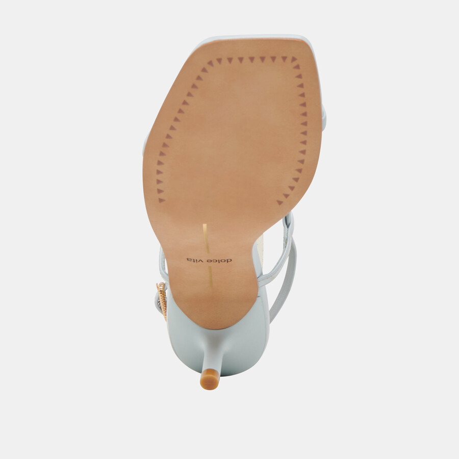laury heels aus eisblauem leder