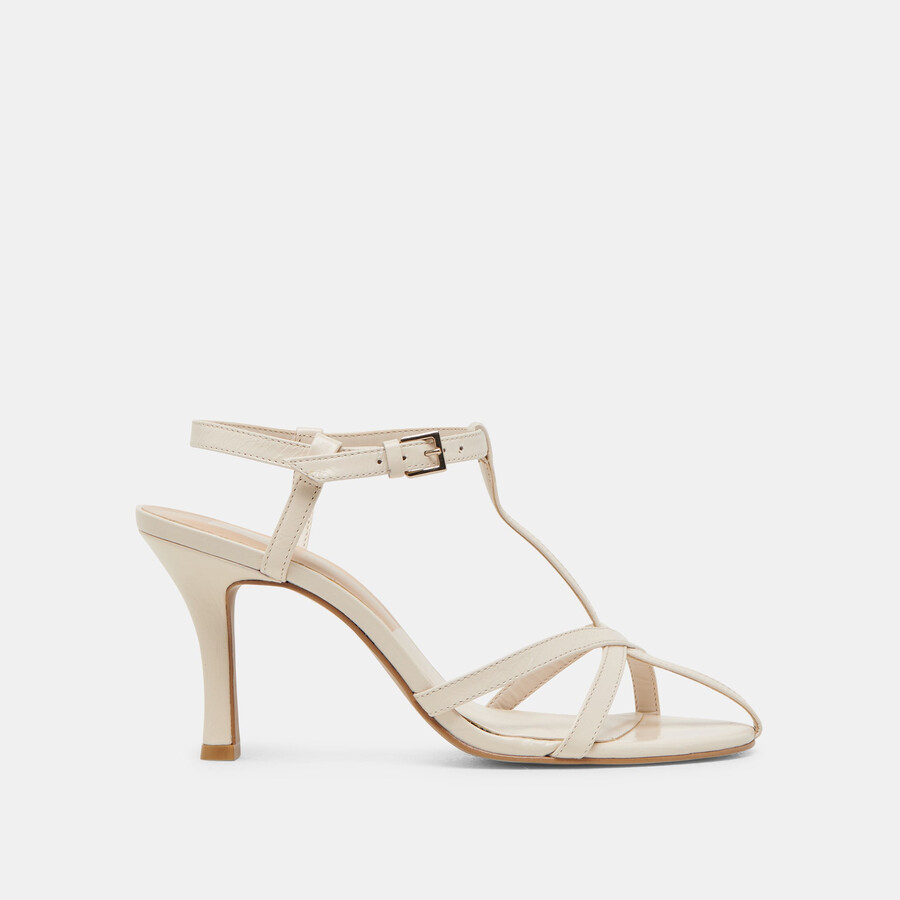 liane heels bone crinkle lackleder