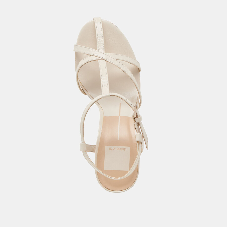 liane heels bone crinkle lackleder