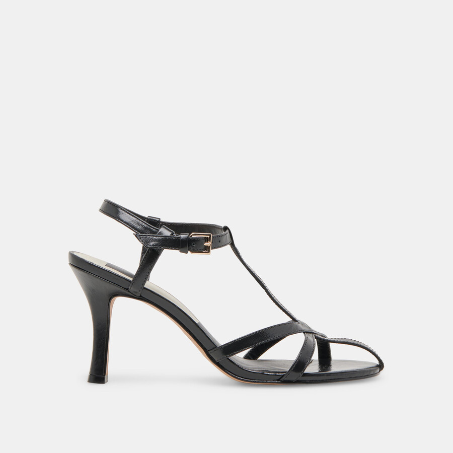 liane heels midnight crinkle lackleder