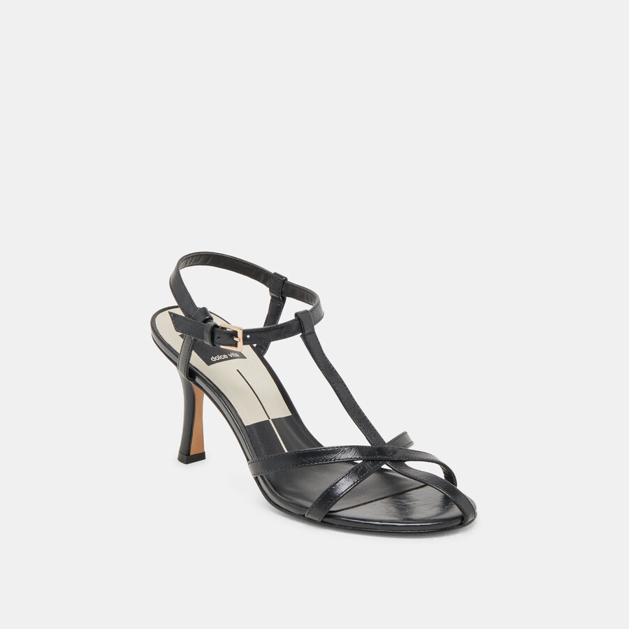 liane heels midnight crinkle lackleder