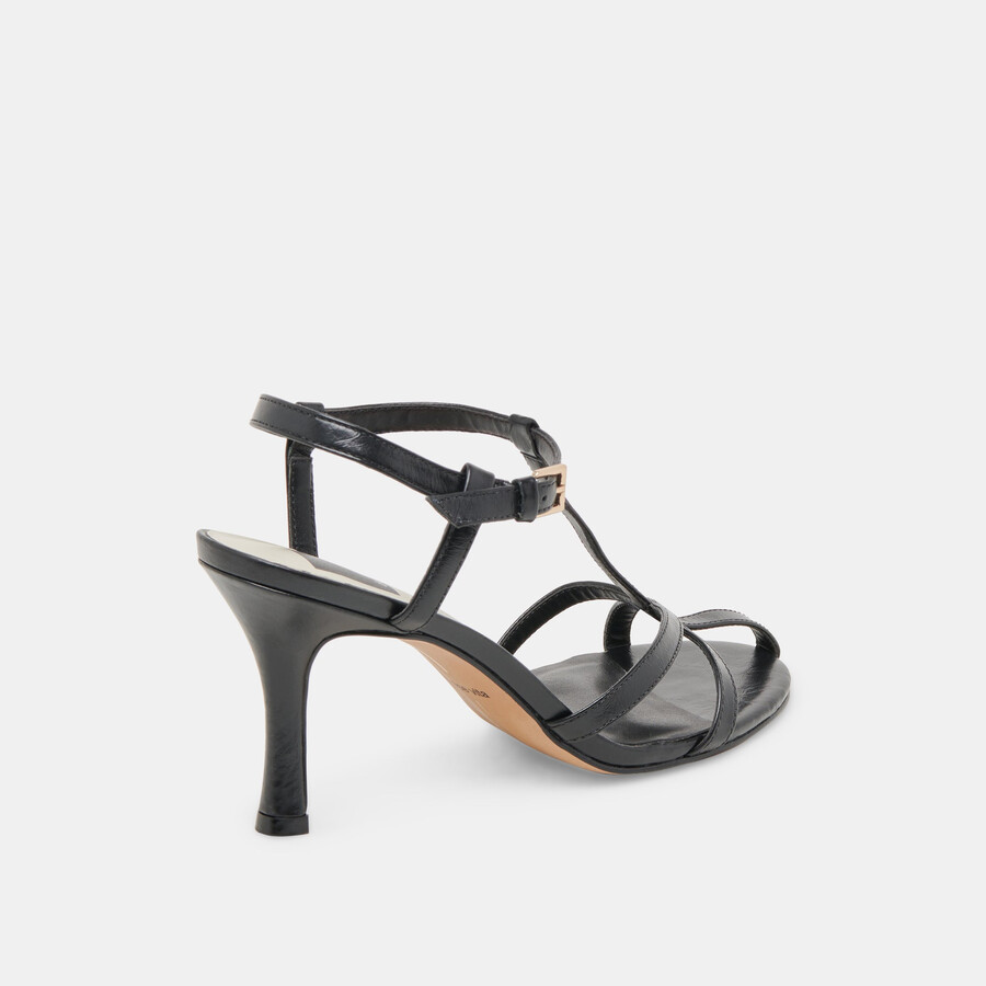 liane heels midnight crinkle lackleder