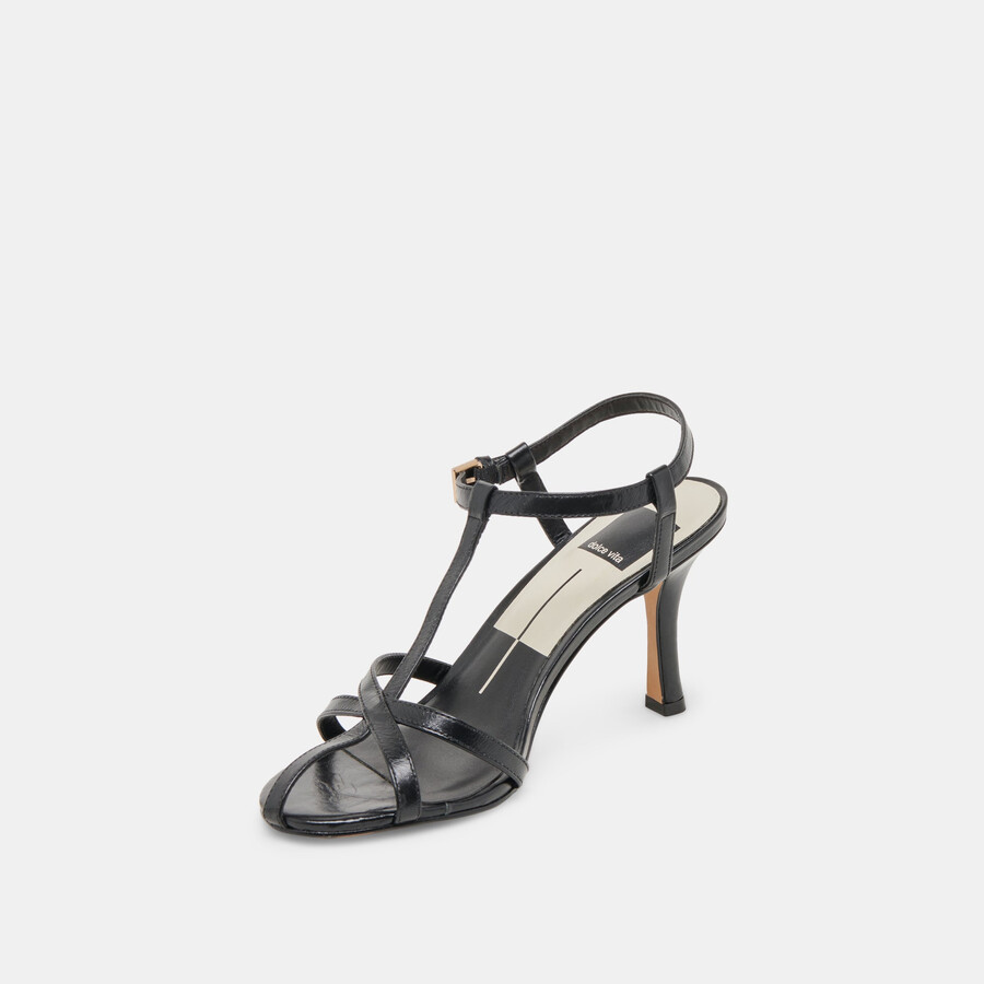 liane heels midnight crinkle lackleder