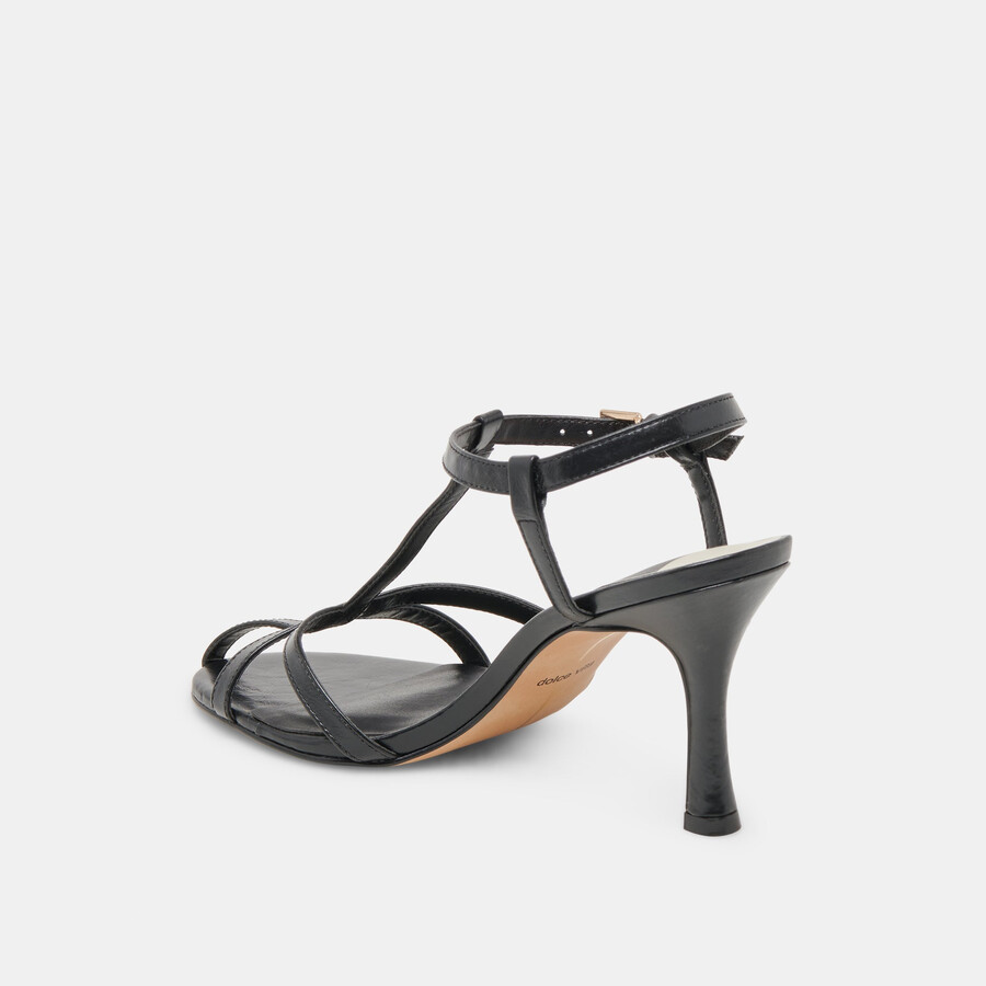 liane heels midnight crinkle lackleder
