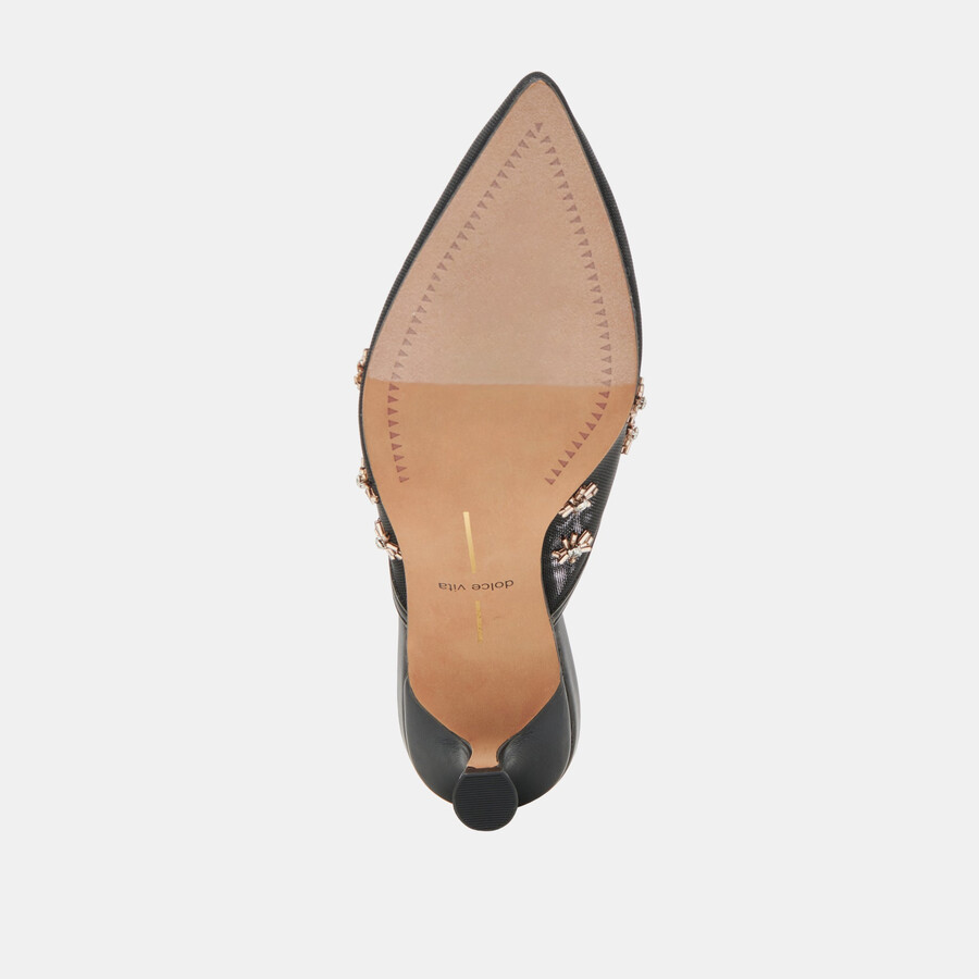 clara heels schwarzes mesh