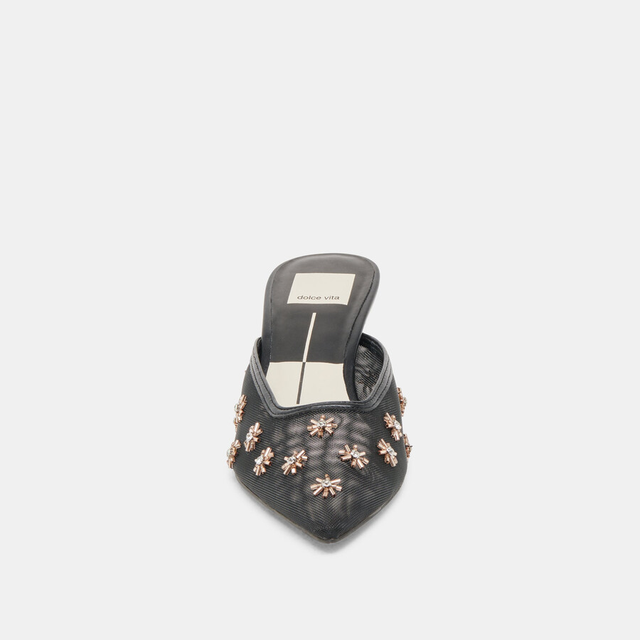 clara heels schwarzes mesh