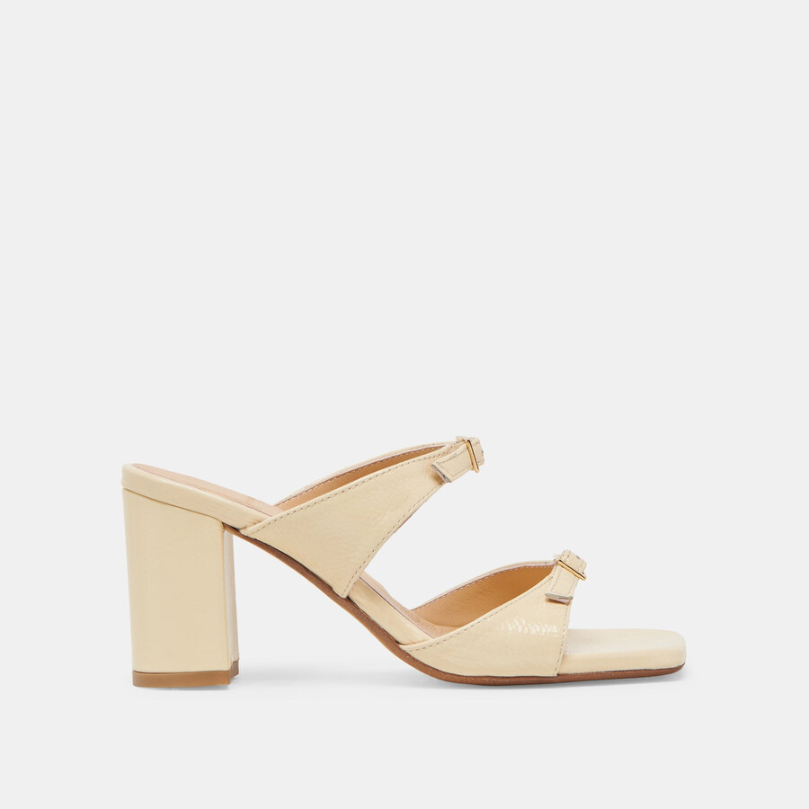 shane heels hellgelb crinkle-lackleder