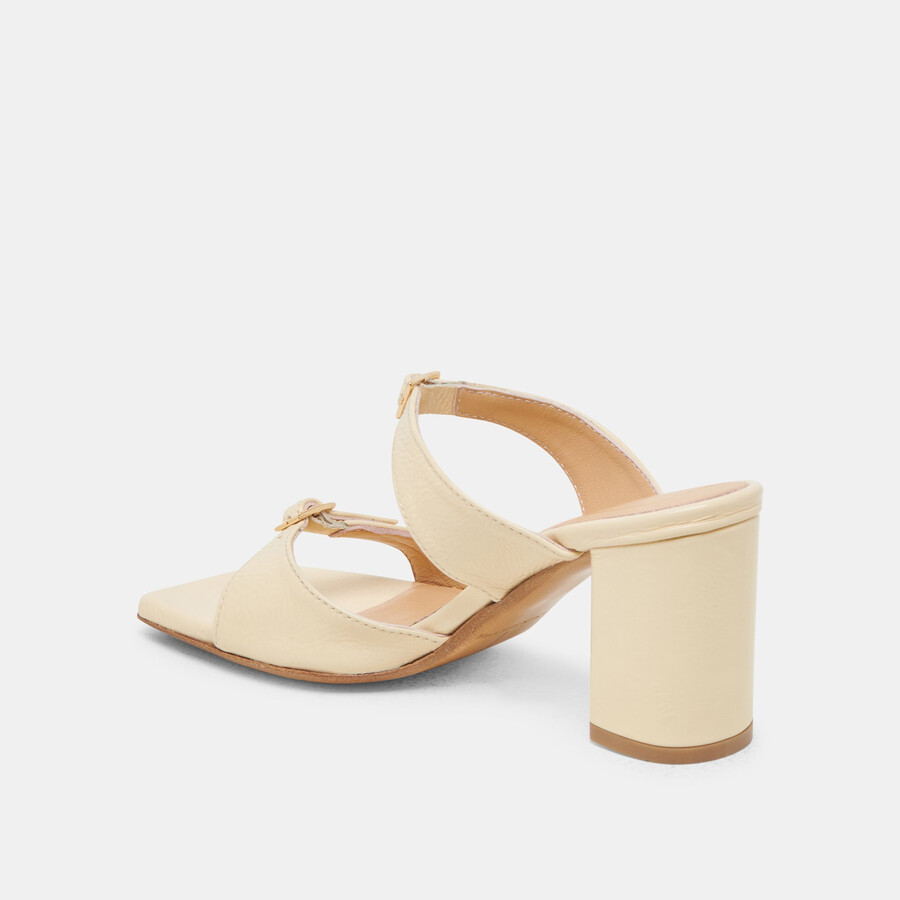 shane heels hellgelb crinkle-lackleder