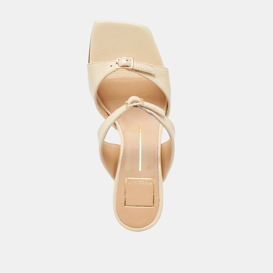 shane heels hellgelb crinkle-lackleder
