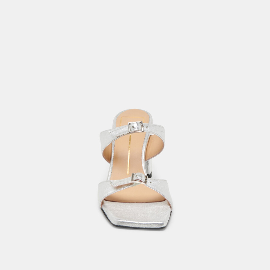 shane heels silber metallic leder