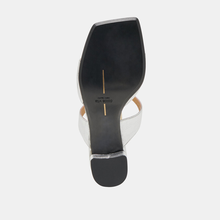 shane heels silber metallic leder