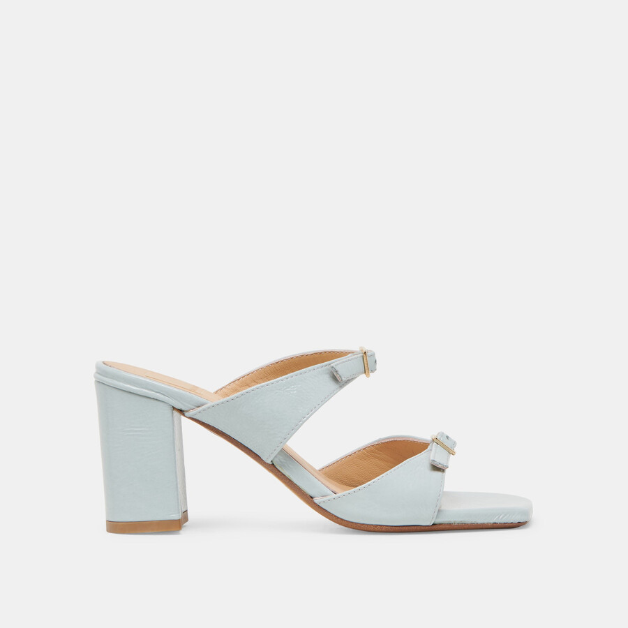 shane heels ice blue crinkle lackleder