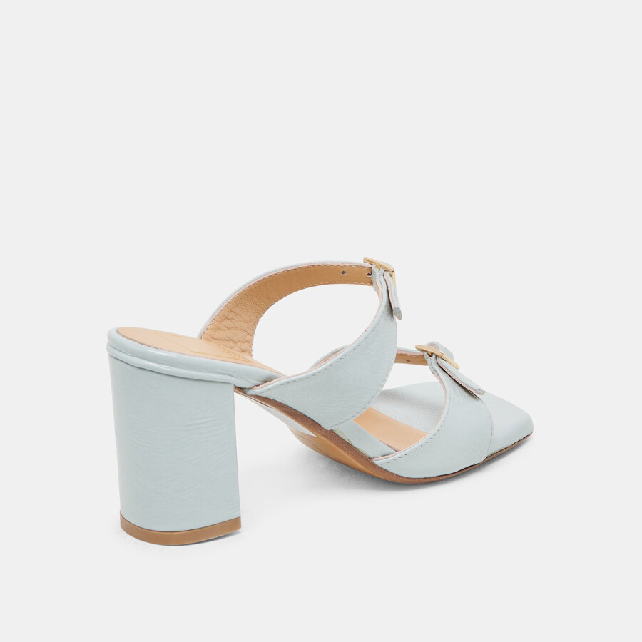 shane heels ice blue crinkle lackleder