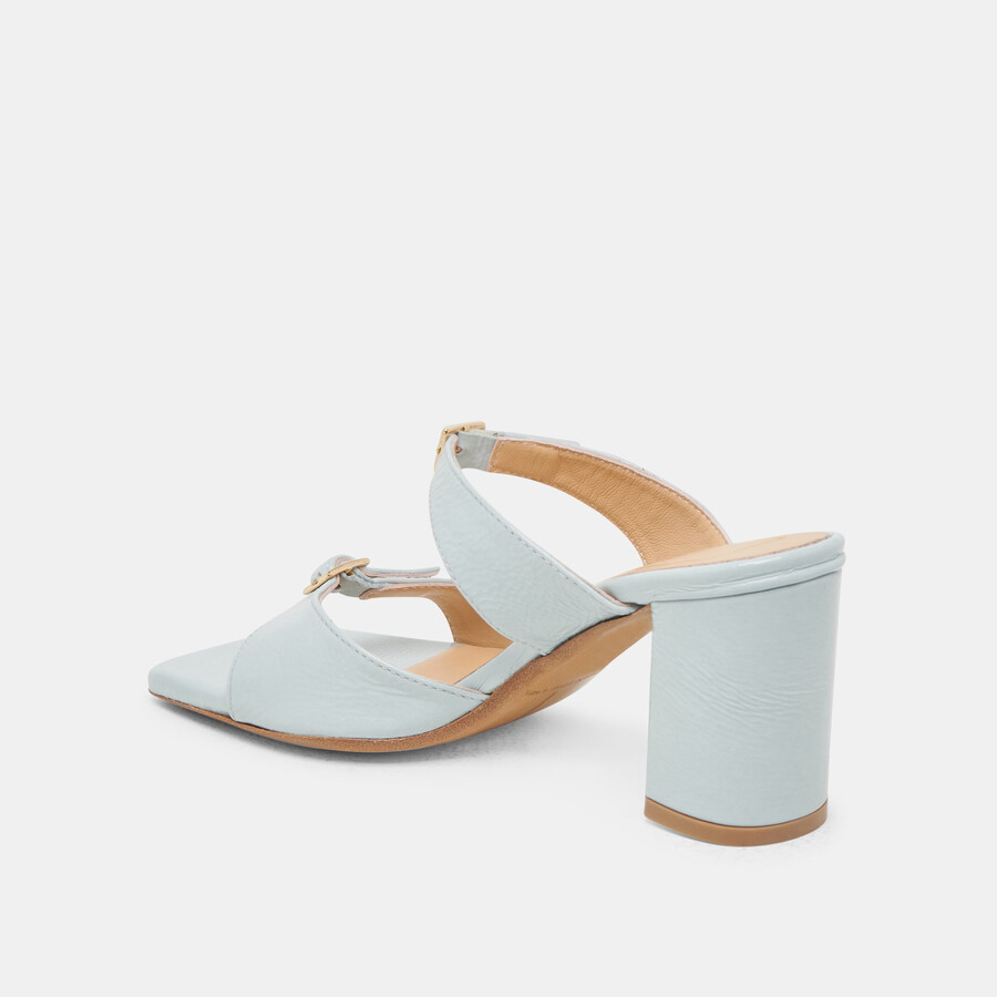 shane heels ice blue crinkle lackleder