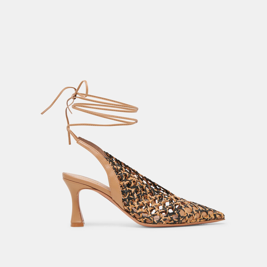gesica heels schwarz natur gewebt