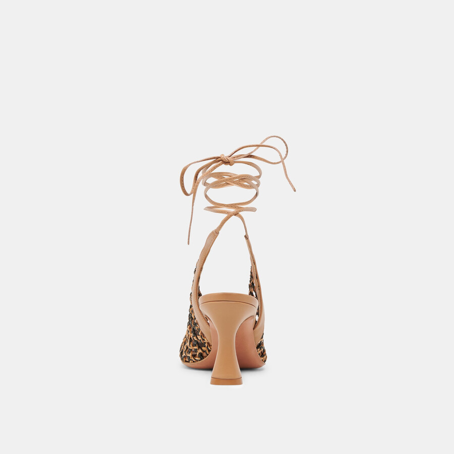 gesica heels schwarz natur gewebt