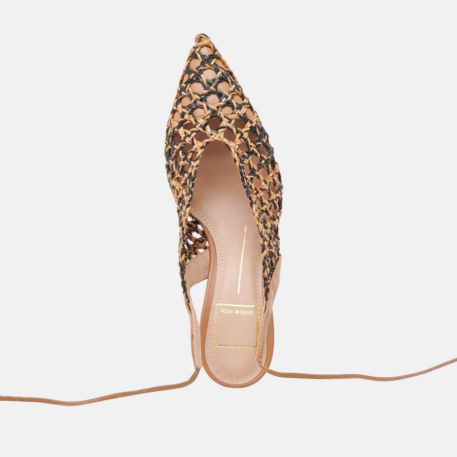 gesica heels schwarz natur gewebt
