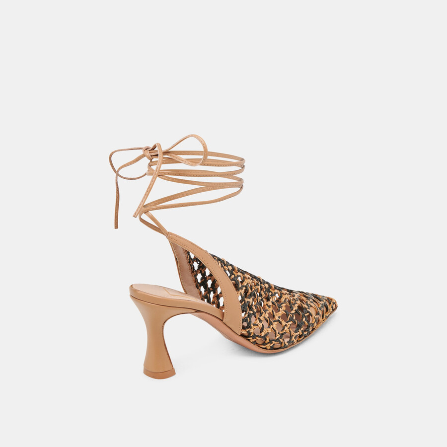 gesica heels schwarz natur gewebt