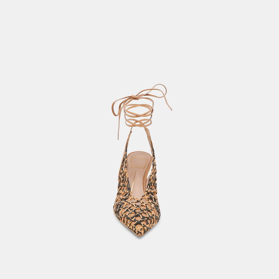 gesica heels schwarz natur gewebt