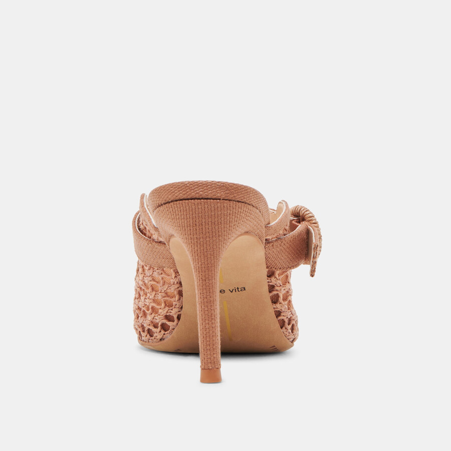 keekee heels sattelgewebtes raffia