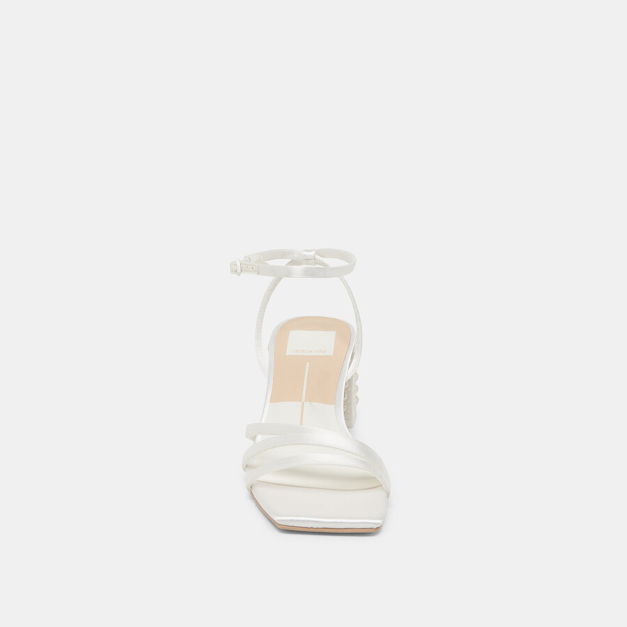 ysabel pearl heels reinweißer satin