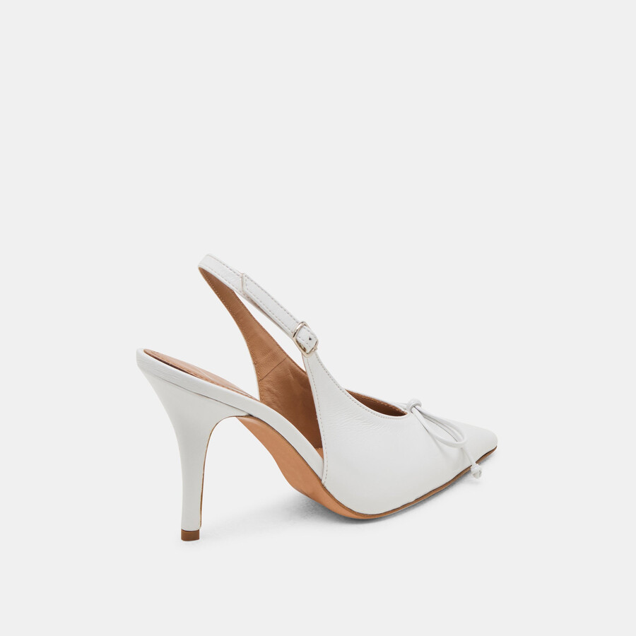 geena heels weißes leder