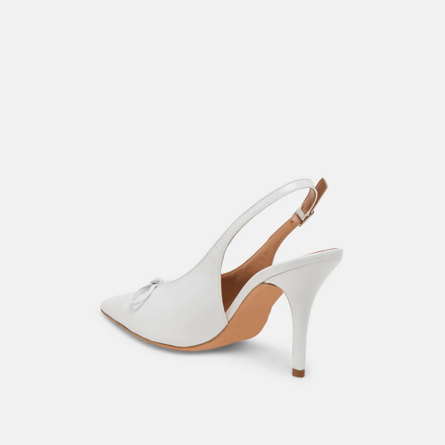 geena heels weißes leder