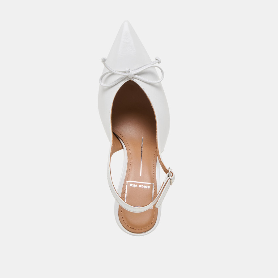 geena heels weißes leder