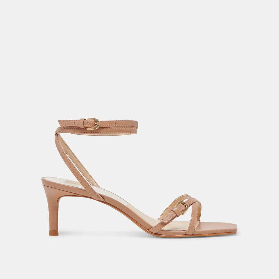 bamby heels whiskey leder