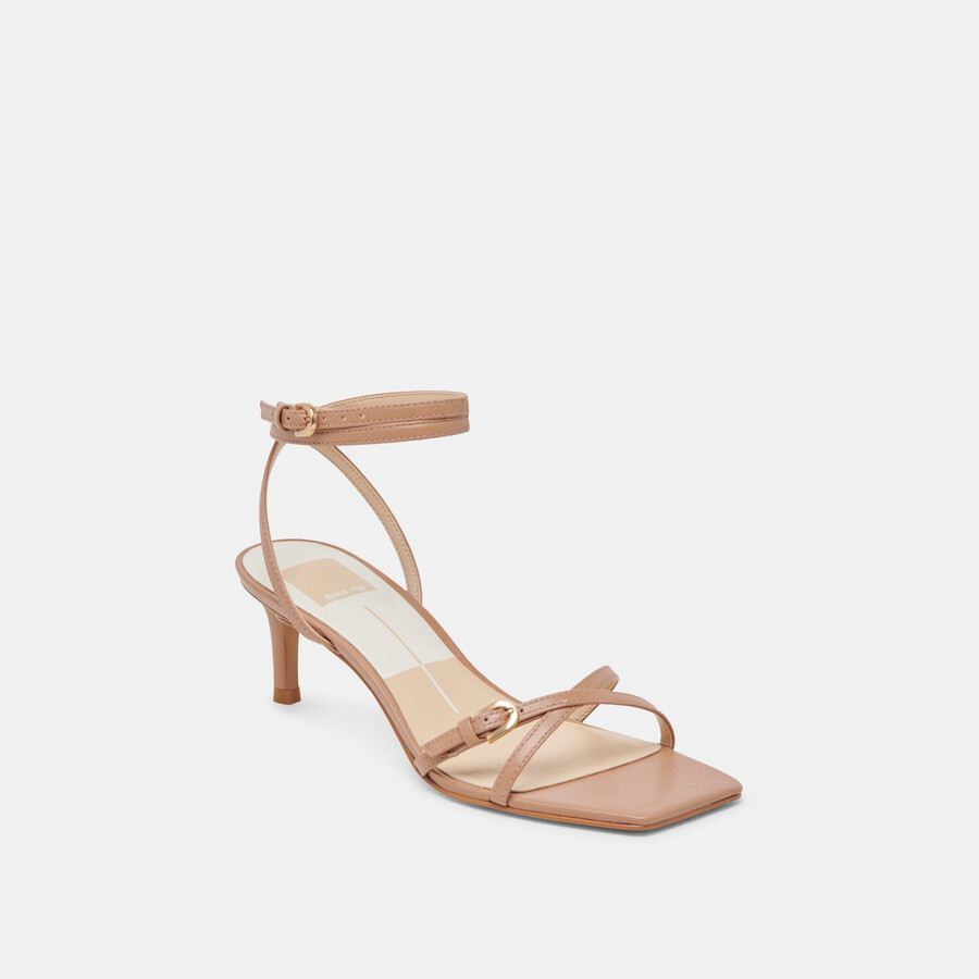 bamby heels whiskey leder
