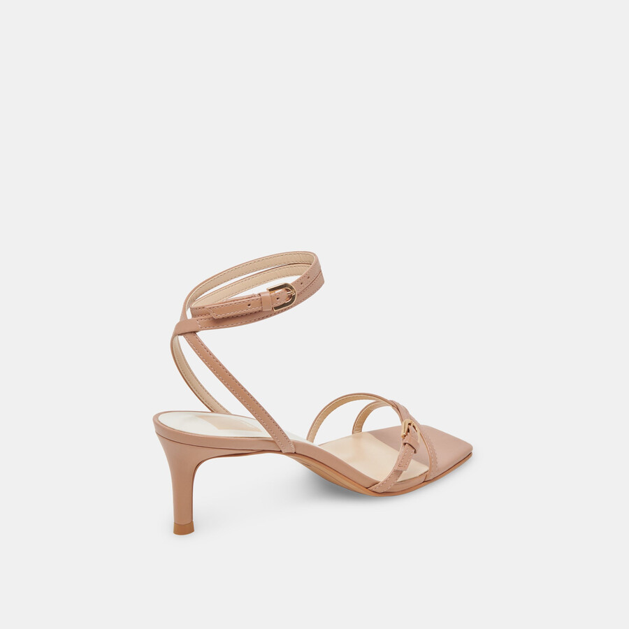 bamby heels whiskey leder