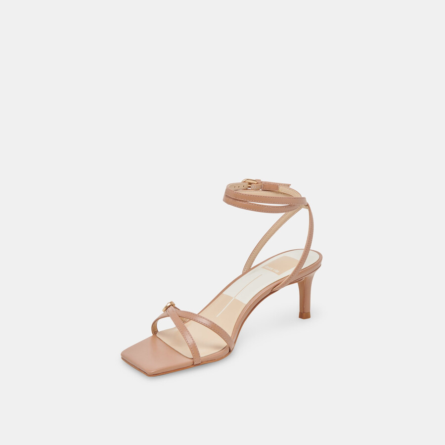 bamby heels whiskey leder
