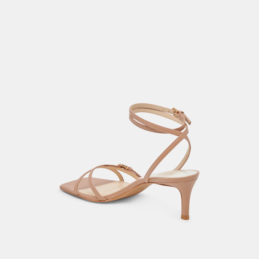 bamby heels whiskey leder