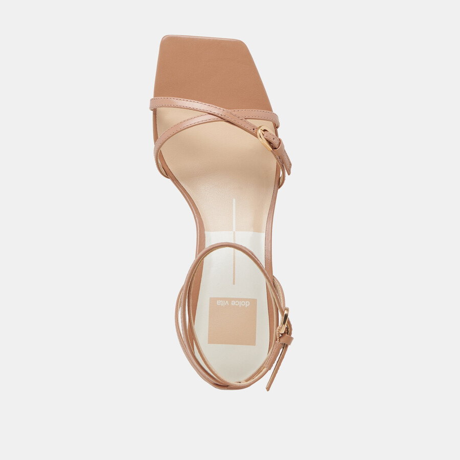 bamby heels whiskey leder
