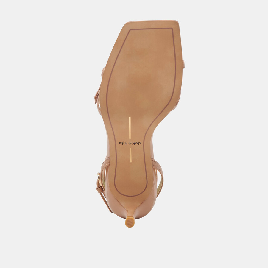 bamby heels whiskey leder