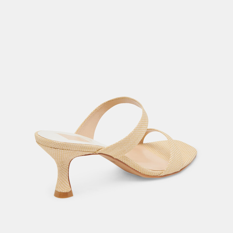 genora heels hellnatur gewebtes raffia