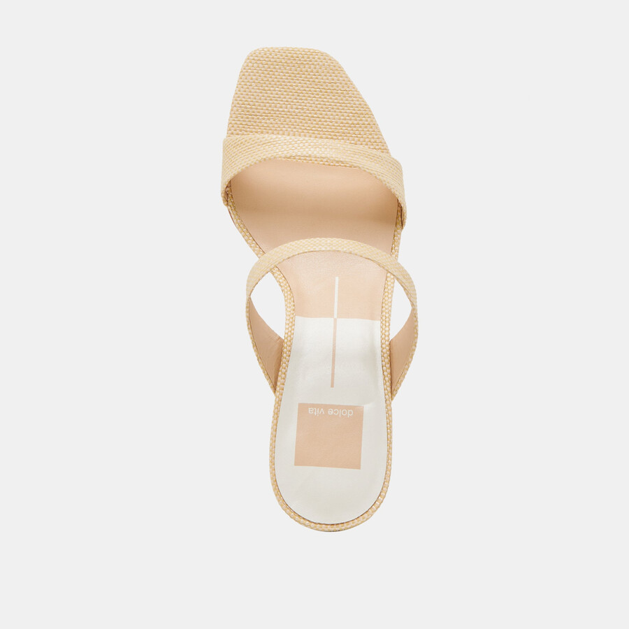 genora heels hellnatur gewebtes raffia