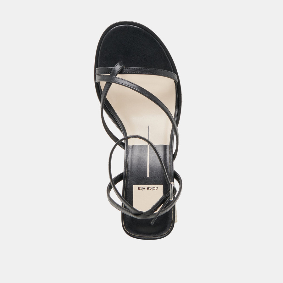 morah heels schwarzes leder