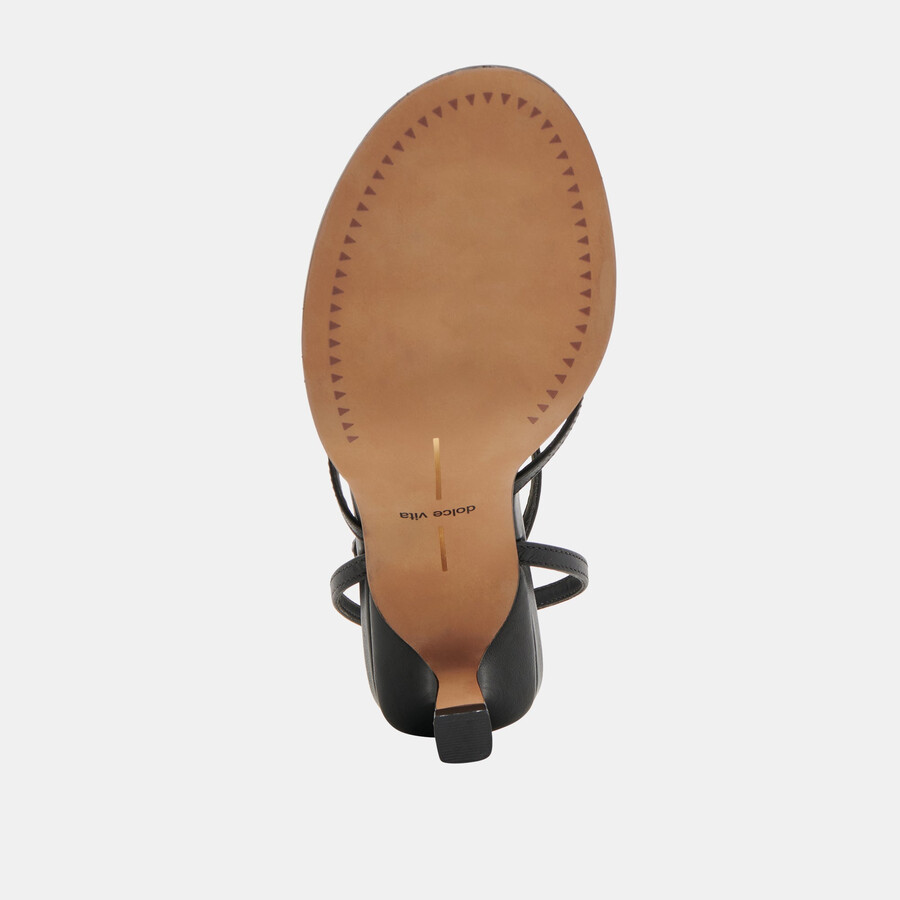morah heels schwarzes leder