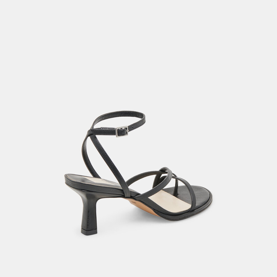 morah heels schwarzes leder