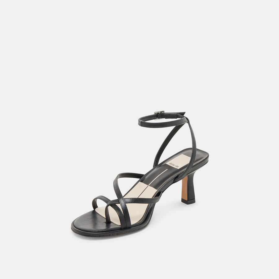 morah heels schwarzes leder