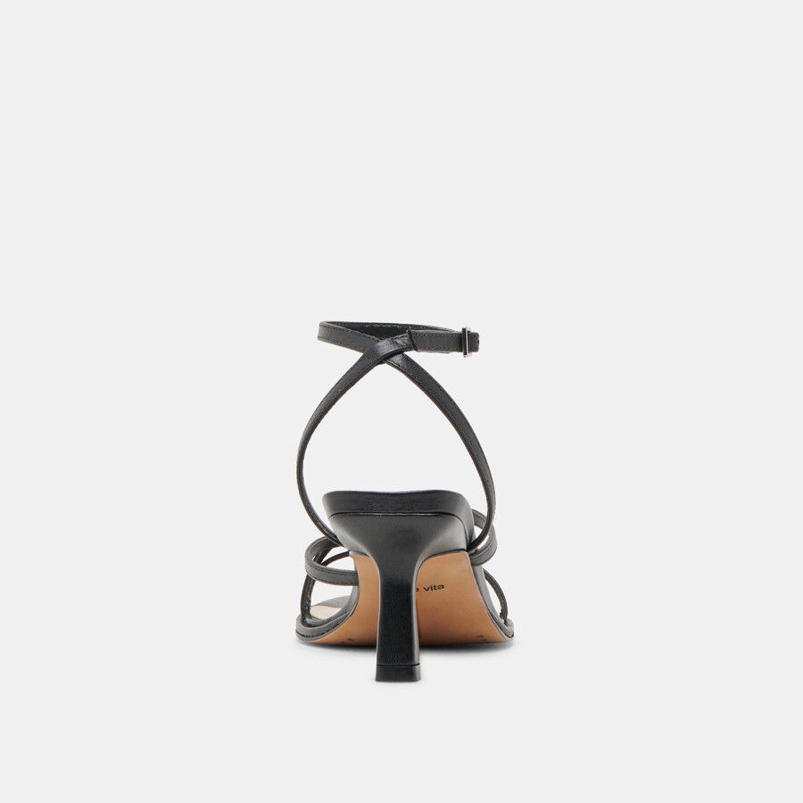 morah heels schwarzes leder