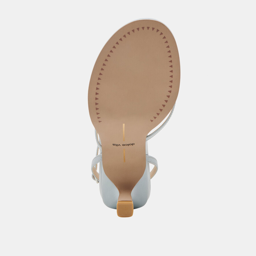 morah heels aus eisblauem leder